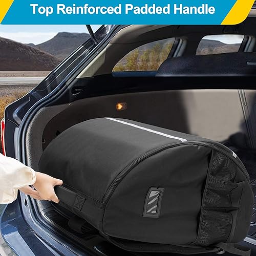 Car Seat Stroller Travel Bag Compatible with Doona for Airplane, Gate Check Stroller Backpack with 8mm Pearl Cotton Padding, Black, Patented Design - Jamouz