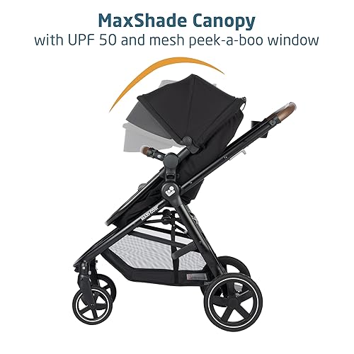 Maxi-Cosi Zelia™ Luxe 5-in-1 Modular - Baby Travel System Car Seat and Stroller, Infant Car Seat and Stroller Combo, Baby Car Seat and Stroller Combo in New Hope Tan - Jamouz