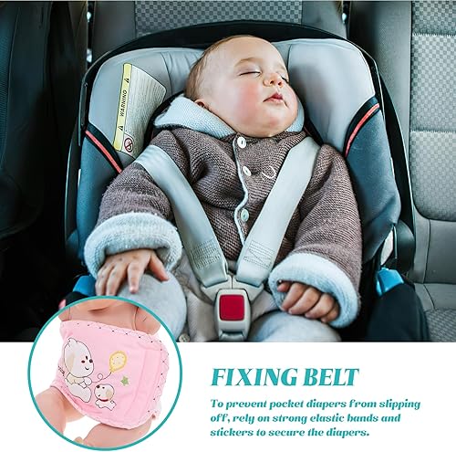 3pcs Toddler Diaper Fixing Belts - Newborn Nappy Clips, Cotton Soft Navel Stickers - Jamouz
