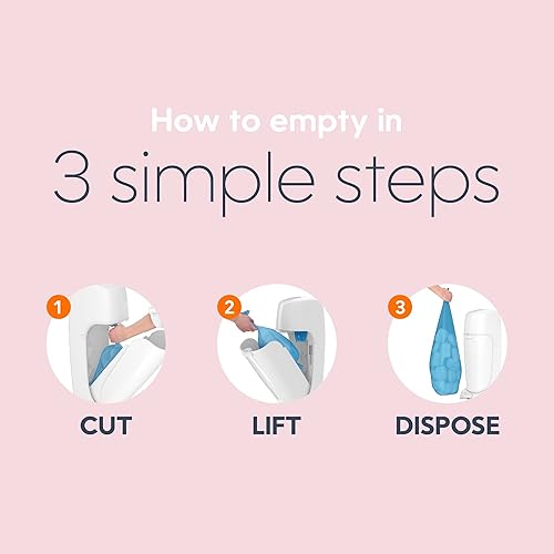 Playtex Diaper Genie Complete Pail with Built-In Odor Controlling Antimicrobial, Includes Pail & 1 Refill, White , 8.36 Pound - Jamouz