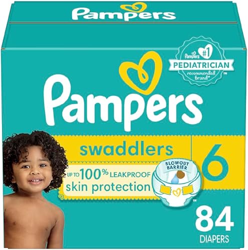Pampers Swaddlers Diapers Preemie - Size P1, 27 Count, Ultra Soft Disposable Baby Diapers (Pack of 4) - Jamouz