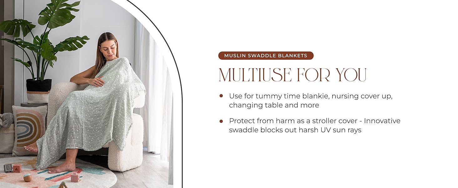 Muslin Swaddle Blankets 