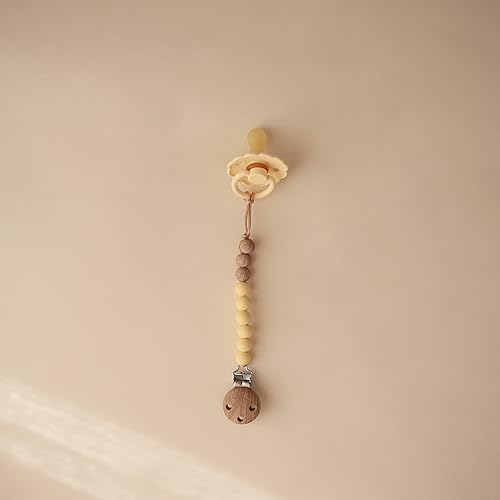 mushie 100% Silicone Baby Pacifier Clip BPA Free | Eva (Mauve) - Jamouz