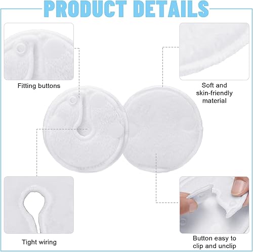 Sosation 20 Pack Feeding Tube Pads G Tube Button Pad with Cover Reusable Feeding Supplies Cotton Button Covers Peritoneal Abdominal Dialysis Peg Supplies for Nursing Care, White - Jamouz