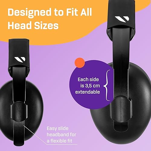 Vanderfields Baby Ear Protection Noise Cancelling Headphones for Babies, Toddlers, Infants 3 months to 2 years - Jamouz