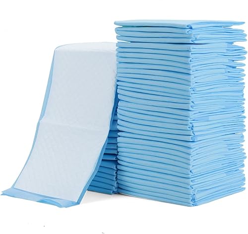 Rocinha 100 Count Disposable Changing Pads 24'' x 17'' Baby Disposable Underpads Waterproof Diaper Changing Pad Breathable Underpads Bed Table Protector Mat, - Jamouz