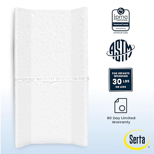 Serta Foam Contoured Changing Pad with Waterproof Cover - Jamouz
