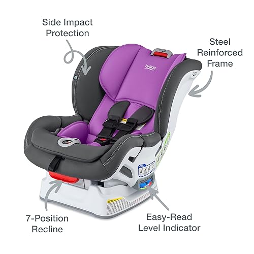 Britax Marathon Clicktight Convertible Car Seat, Mod Purple SafeWash - Jamouz