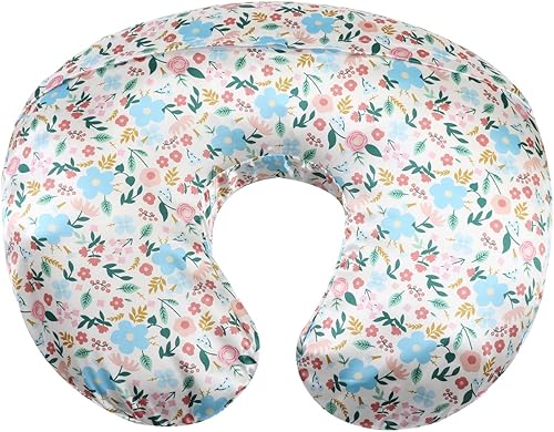 Satin Nursing Pillow Cover Set - 2 Pack Ultra Soft Silk, Compatible with Boppy Pillow for Breastfeeding, Protects Baby Hair & Skin - Grey Arrows & Stars - Jamouz