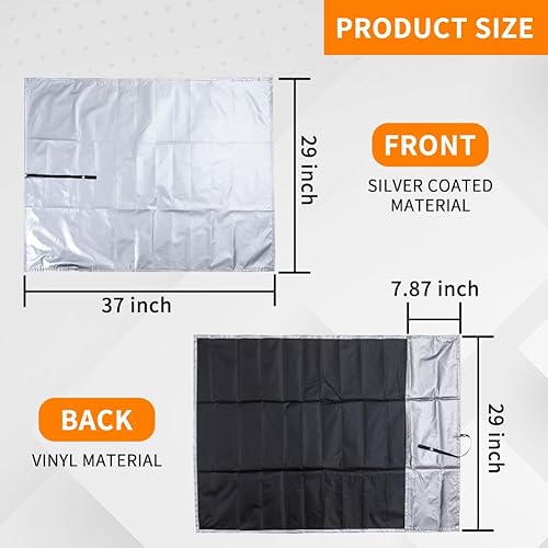 1Pack Baby Car Seat Sun Shade Cover[Portable & Foldable][Blocks Out Heat & Sun]Keeps Your Toddler Baby Seat Cooling, Reflective Baby Seat Covers [Compatible with Most Baby Car Seat] - Jamouz