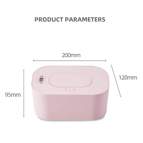 Baby Wipes Warmer, Baby Wipe Warmer And Baby Wet Wipes Dispenser,Wet Wipe Warmer PP Intelligent Adjustable Temperature Safe To Use Infant Wipes Heater Wireless Car Charging(White) - Jamouz