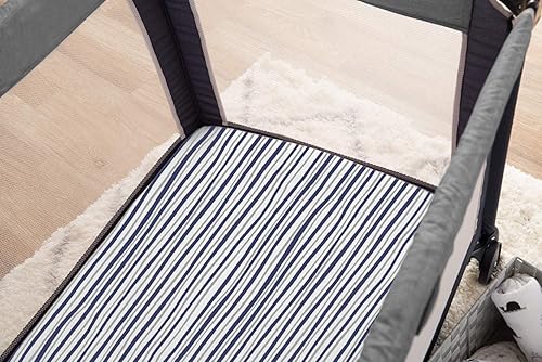 TL Care 2 Pack Fitted Pack N Play Playard Sheet 27' x 39', Soft Breathable Neutral 100% Cotton Jersey Pack and Play Sheet, Gray Star/Gray Zigzag, for Boys and Girls, Fits Most Mini Crib - Jamouz