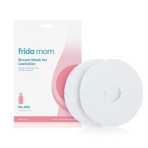 Frida Mom Breast Pads, Reusable Breast Mask for Engorgement, Easter Basket Stuffer, Made with Cabbage, Jasmine, & Sage, Breastfeeding Essentials, 2 Sheet Masks - Jamouz