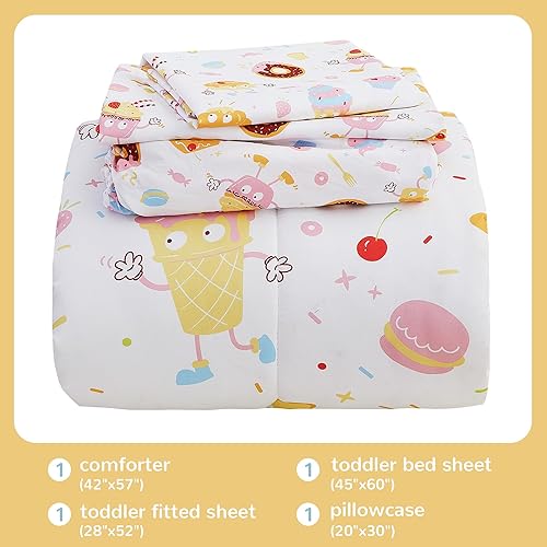 Viviland Boys Gamer Toddler Comforter Sets, Soft Toddler Bedding Set, Video Game Microfiber Toddler Bed Set - Jamouz