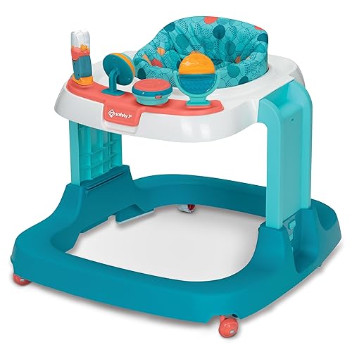 Safety 1st Ready, Set, Walk Dx Developmental Baby Walker with Wheels, Baby Toys, Nantucket - Jamouz
