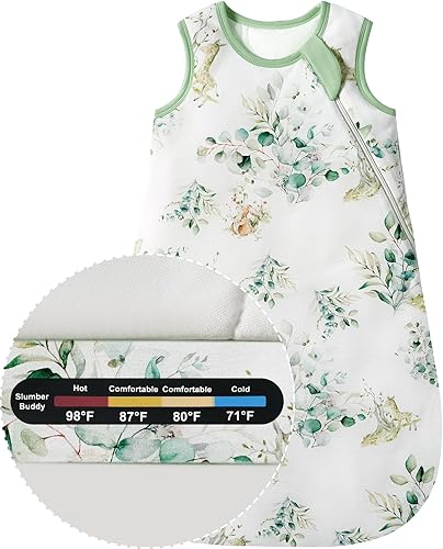 Baby Bamboo Viscose Sleep Sack, 70% Rayon Made from Bamboo 30% Cotton 1.0 TOG Months Toddler Infant - Jamouz