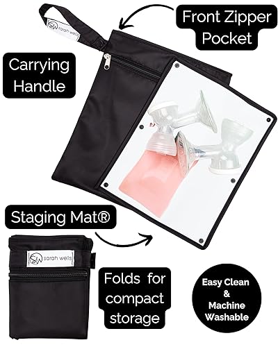 Sarah Wells Pumparoo Wet/Dry Bag for Breast Pump Parts (Aquarelle) - Jamouz