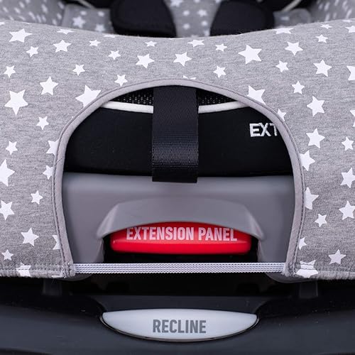 JYOKO Kids Cover Liner for car seat Compatible with Graco Extend2fit, 100% Cotton Made (Raccoon) - Jamouz