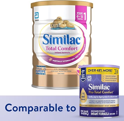 Similac Total Comfort Infant Formula, Imported, Easy-to-Digest Baby Formula Powder, Non-GMO, 820 g (28.9 oz) Can - Jamouz