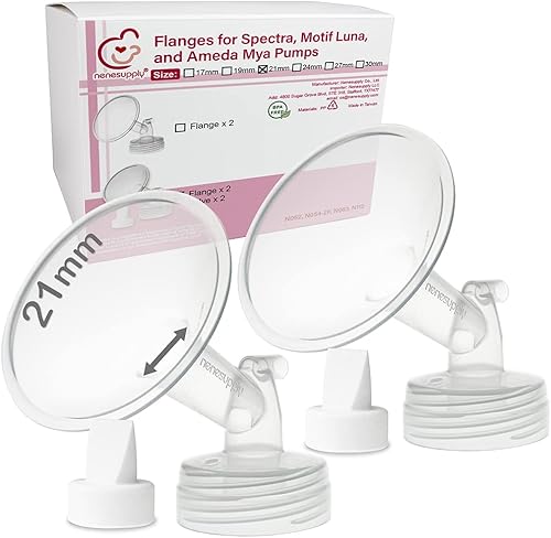 Nenesupply 2pc 17mm Flanges Compatible with Spectra S1 Spectra S2 Synergy Gold Breastpumps Replacement to Spectra Pump Parts and Spectra Flange Replace Spectra S2 Parts and Spectra 17mm - Jamouz