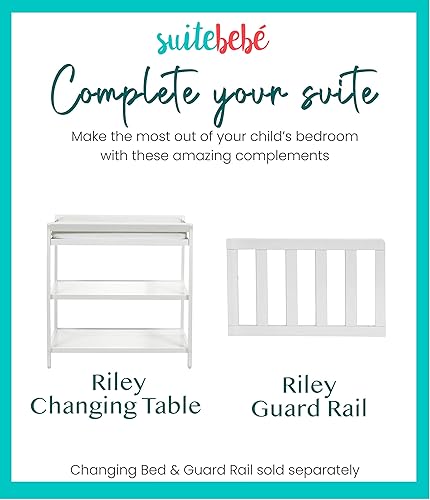 Suite Bebe Riley 4-in-1 Convertible Crib, White - Jamouz