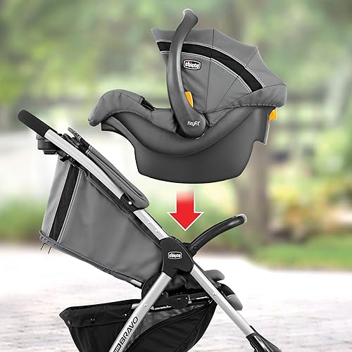 Chicco Mini Bravo Plus Travel System - Slate | Grey - Jamouz