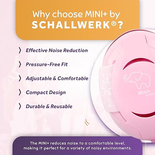 Schallwerk ® Mini+ Baby Ear Muffs – Noise Protection for Babies, Infants, Toddlers – CE & ANSI Certified Headphones - Jamouz