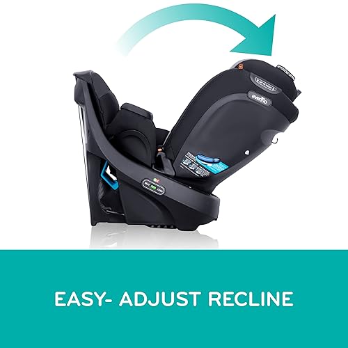 Evenflo Convertible Car Seat w/ 360 Degree Rotation & 3 Modes, Revolve360, Revere Gray - Jamouz