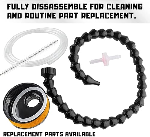 Tower Hands Free Drinking System, Clear Tritan Bottle, with Round Tube Mounted Bottle Holder (length 25 in / 63 cm) - Jamouz