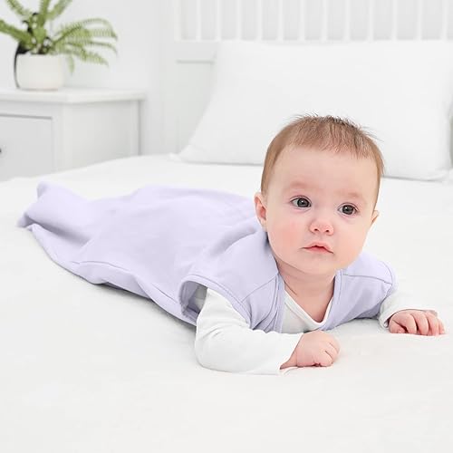 Yoofoss Baby Sleep Sack 6-12 Months Wearable Blanket for Babies 100% Cotton 2-Way Zipper TOG 0.5 Toddler Sleeping Sack 3 Pack, Soft Lightweight Sleep Sacks - Jamouz
