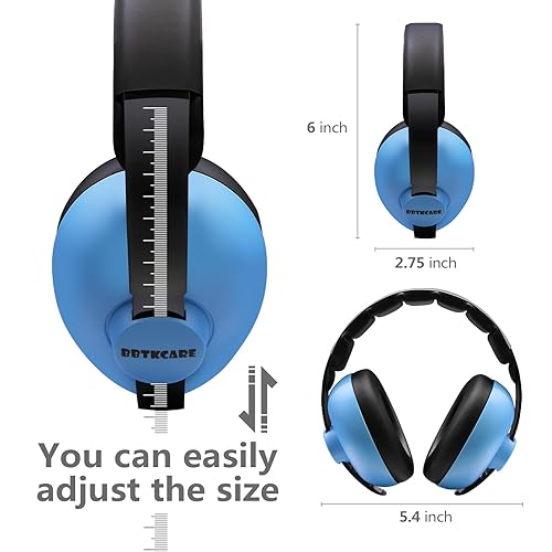 Baby Ear Protection Noise Cancelling Headphones for Babies for 3 Months to 3 Years (Blue) - Jamouz