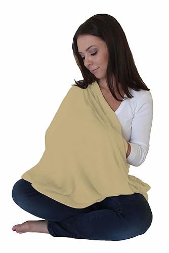 LK Baby 2pk Infinity Nursing Scarf Breastfeeding Cover Ultra Soft (Grey/Navy) - Jamouz