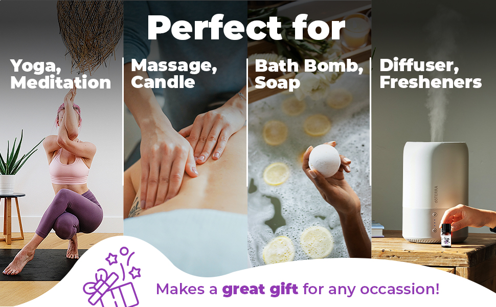 essential oils fragrances yoga meditation massage candles bath bombs soaps diffuser fresheners gift