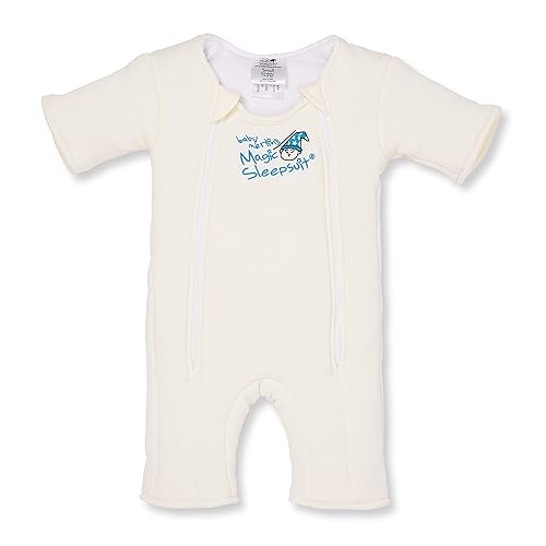 Magic Sleepsuit Baby Merlin's 100% Cotton Baby Transition Swaddle - Baby Sleep Suit - Lavender colour -for 3-6 Months baby - Jamouz