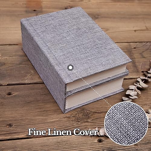 Small 4x6 Photo Album with Writing Space Holds 30 Photos Ideal for Wedding Theme-Album and Baby Photo Album (Beige) - Jamouz