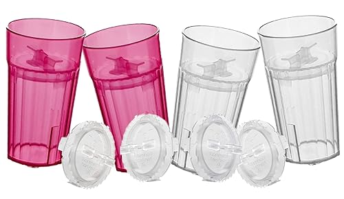 BUNDLE: Reflo Smart Cup (Clear 1-Pack) Open Training Cup, Toddler Cup, 360 Control-Flow, AND free training and use e-guide via QR code on packaging. - Jamouz