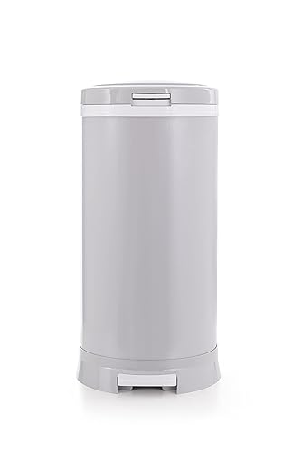 Premium Steel Diaper Waste Pail with Step Open, Gray - Jamouz
