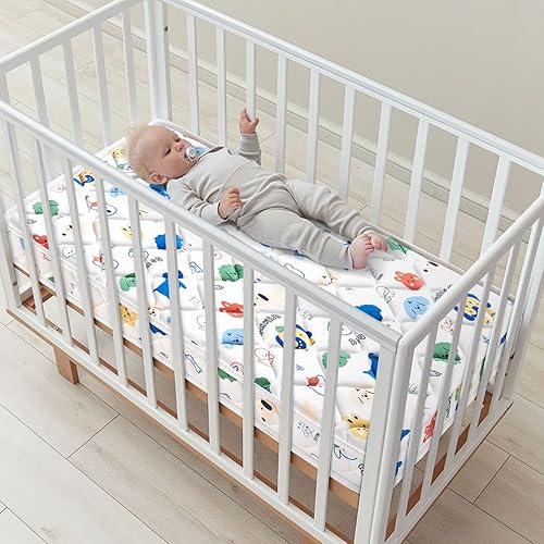 Premium 5' Crib & Toddler Mattress, Dual-Sided & Firm, Breathable Hypoallergenic for Standard Crib & Toddler Bed - Jamouz