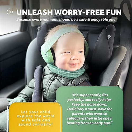 Schallwerk ® Mini+ Baby Ear Muffs – Noise Protection for Babies, Infants, Toddlers – CE & ANSI Certified Headphones - Jamouz