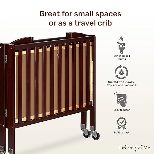 3-in-1 Folding Portable Crib, Natural, Large - Jamouz