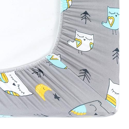 Stretchy Changing Pad Covers for Boys Girls,2 Pack Jersey Knit,Elephant & Whale - Jamouz