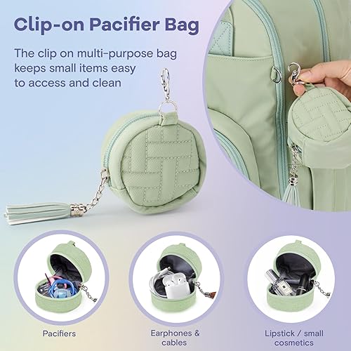 RUVALINO Diaper Bag Backpack, Multifunction Travel Pack Maternity Baby Changing Bags, Large Capacity, Waterproof, Black - Jamouz