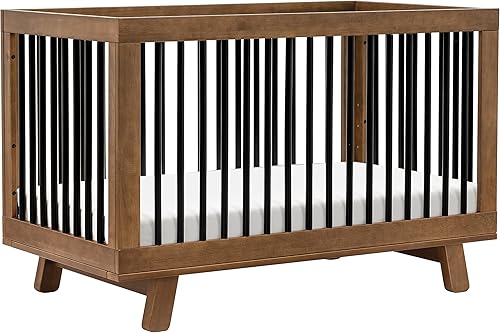 babyletto Hudson 3-in-1 Convertible Baby Crib with Toddler Bed & Daybed Conversion - Easy to Assemble - GREENGUARD Gold Certified w/ 4 Adjustable Mattress Heights - Natural - Jamouz