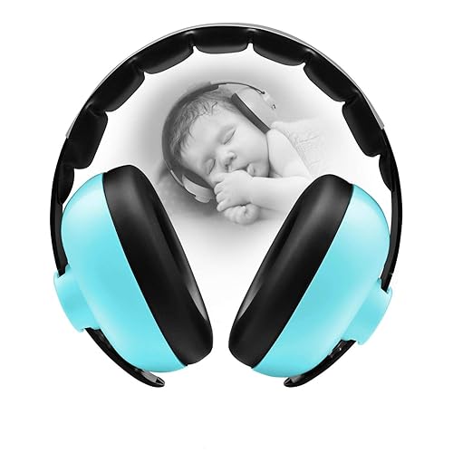 Baby Ear Protection Noise Cancelling Headphones for Babies for 3 Months to 3 Years (Blue) - Jamouz