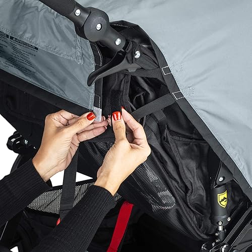 BOB Gear Duallie Swivel Wheel Stroller Weather Shield | Water and Wind Resistant + Ventilated + Easy Install - Jamouz