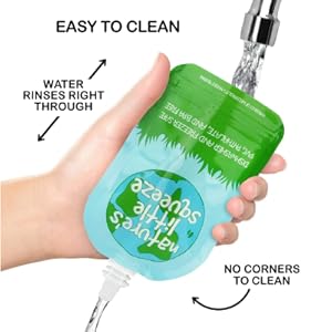 WeeSprout Double Zipper Reusable Food Pouches