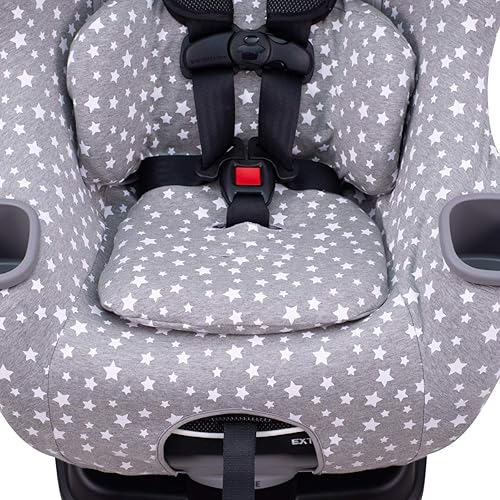 JYOKO Kids Cover Liner for car seat Compatible with Graco Extend2fit, 100% Cotton Made (Raccoon) - Jamouz