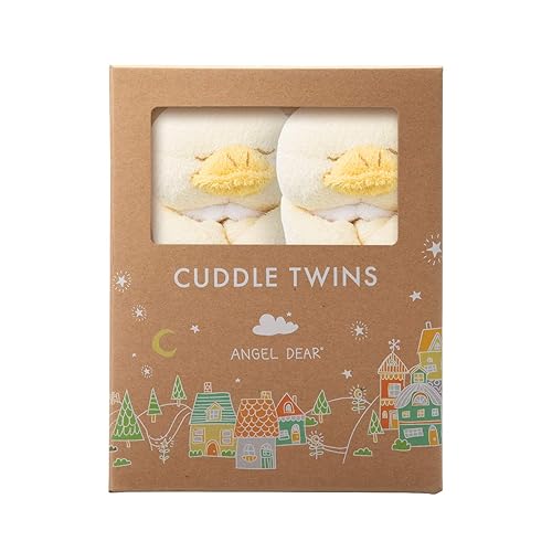 Angel Dear - Brown Giraffe, Cuddle Twins Blankie Set, 2 Count (Pack of 1) - Jamouz