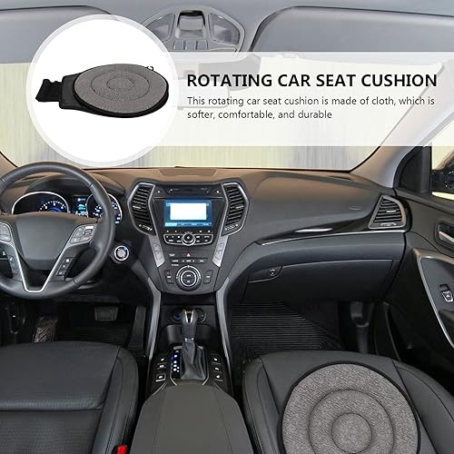 Wakauto 1pc Car Swivel Seat Cushion 360 Degree Rotating Cushion Multifunctional Heightening Car Seat Pad Round Disc Rotary Chair Cushions Pad for Elderly - Jamouz