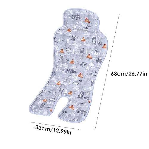 Baby Car Seat Cooler Pad Summer Chair Ice Cushion Baby Car Seat Cooler Pad Carseat and Stroller Cooling Pad for Stroller High Chair 26.8in * 13in - Jamouz